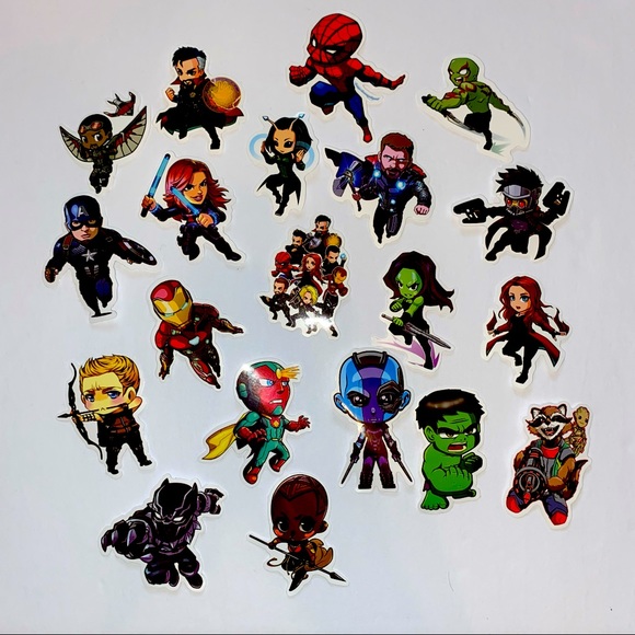 20 marvel avengers stickers - Picture 1 of 1